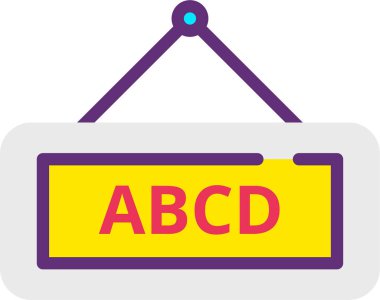 Bir asılma işaretinin vektör illüstrasyonu