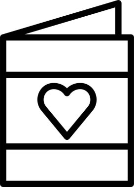 Aşk. Web simgesi basit illüstrasyon