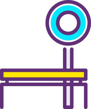 Masa. Web simgesi basit illüstrasyon