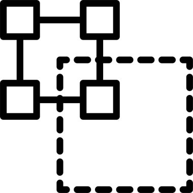 şebeke. Web simgesi basit illüstrasyon