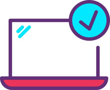 Bilgisayar. Web simgesi basit illüstrasyon