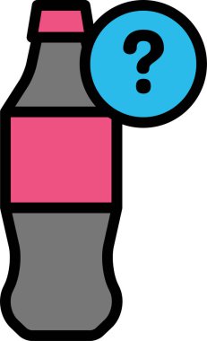 kola web simgesi, basit vektör illüstrasyonu