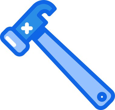 Çekiç. Web simgesi basit illüstrasyon