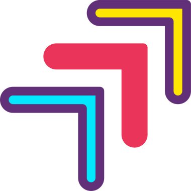 Ok. Web simgesi vektör illüstrasyonu