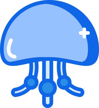 Ahtapot. Web simgesi basit illüstrasyon