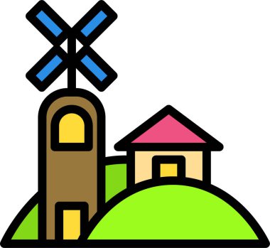 Kiliseye. Web simgesi basit tasarım