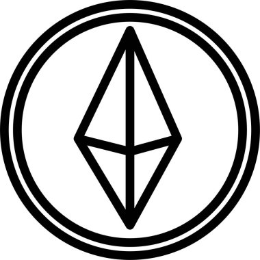 Elmas simgesi vektör illüstrasyonu