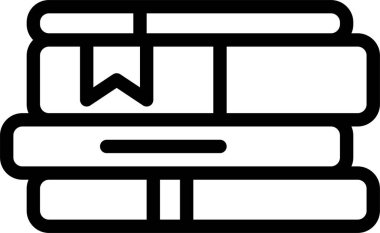 kitap vektör illüstrasyonu, basit ve minimalist tasarım 