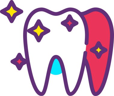 Diş. Web simgesi basit illüstrasyon