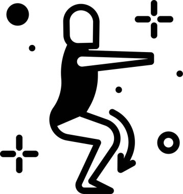 Meditasyon web simgesi, vektör illüstrasyonu 