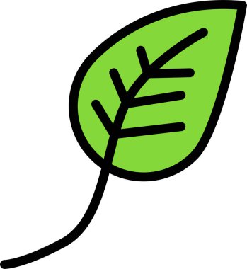 Yaprak. Web simgesi basit tasarım