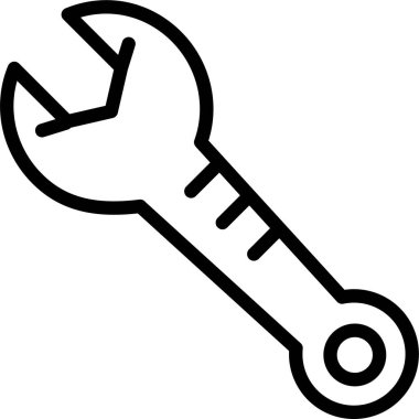 İngiliz anahtarı. Web simgesi basit illüstrasyon