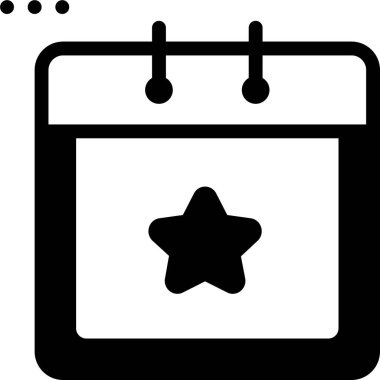 Takvim simgesi, vektör çizimi