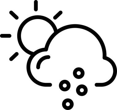 Güneş. Web simgesi basit illüstrasyon