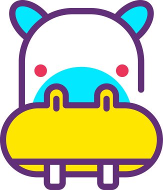 Ayı. Web simgesi basit illüstrasyon