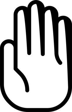 El hareketi simgesi, vektör illüstrasyonu