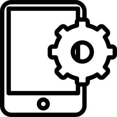 Teknoloji. Web simgesi basit tasarım