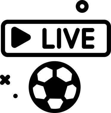 Futbol. Web simgesi basit illüstrasyon