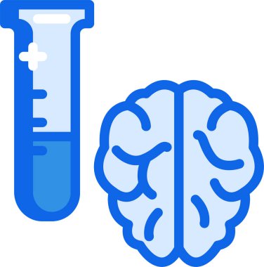 Beyin iksiri web simgesi, basit illüstrasyon