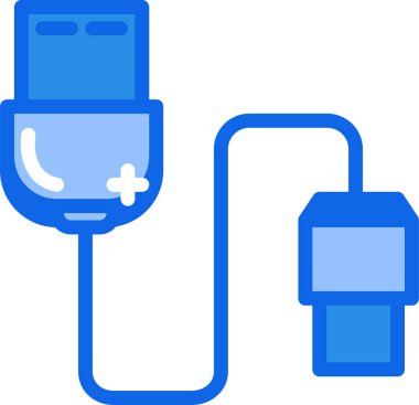 usb Web simgesi basit illüstrasyon