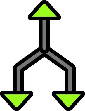 Intersect web simgesi, basit illüstrasyon