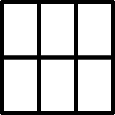 bir dizi kare modern mimarinin siyah ve beyaz vektör çizimi