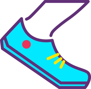 Ayakkabılar. Web simgesi basit illüstrasyon