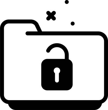 Beyaz arkaplanda izole edilmiş dizin simgesi ve vektör illüstrasyonu 