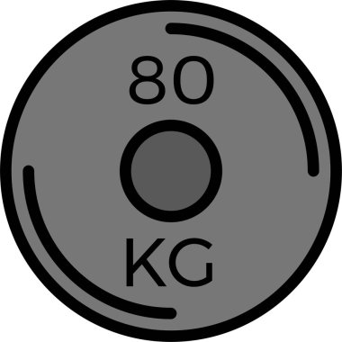 ağırlık web simgesi, basit vektör illüstrasyonu