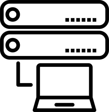 Bilgisayar. Web simgesi vektör illüstrasyonu