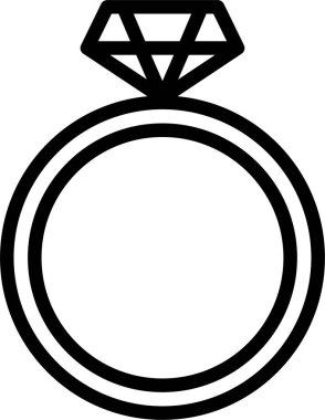 Elmas yüzük. Web simgesi