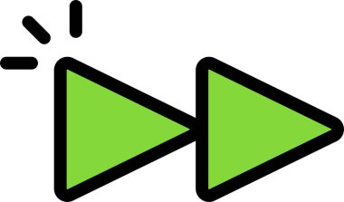 Oynayın. Web simgesi basit illüstrasyon