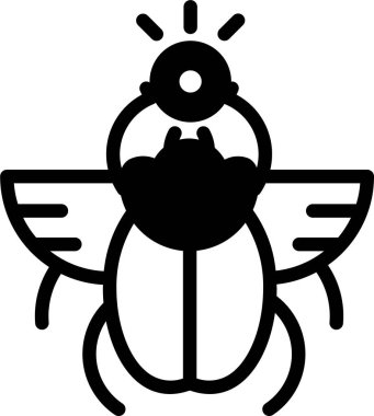 Arı. Web simgesi basit illüstrasyon