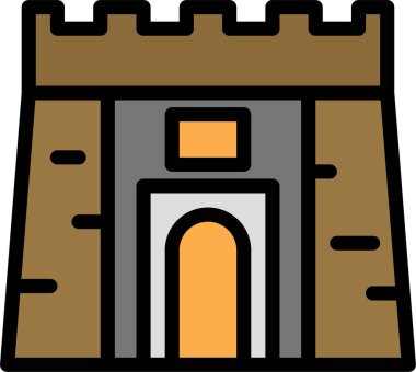 Bina. Web simgesi basit tasarım