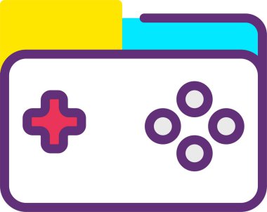 Beyaz arkaplanda izole edilmiş dizin simgesi ve vektör illüstrasyonu 