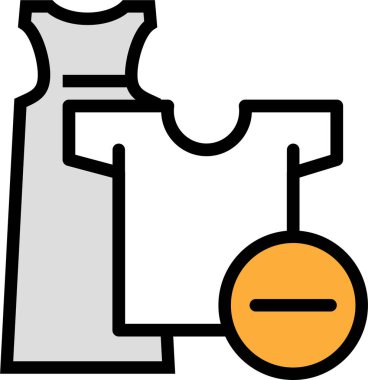 giysi web simgesi, basit vektör illüstrasyonu