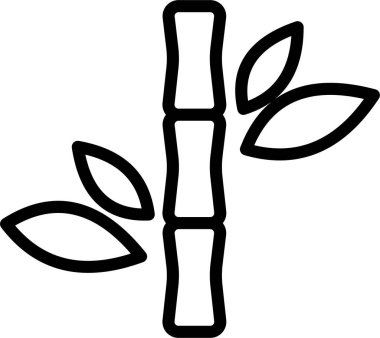 Bambu ağ simgesi, basit illüstrasyon