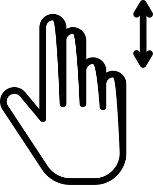 El hareketi simgesi, vektör illüstrasyonu