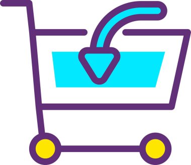 Alışveriş arabası. Basit tasarım