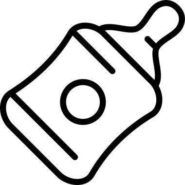 süt simgesi, vektör illüstrasyonu