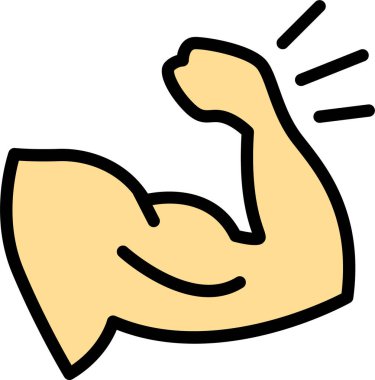 Kas yığını insan vücudunun çizgi film çizimi. 