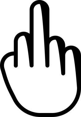 El hareketi simgesi, vektör illüstrasyonu