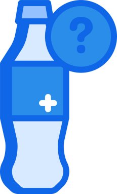 kola web simgesi, basit vektör illüstrasyonu