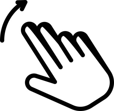 El hareketi simgesi, vektör illüstrasyonu