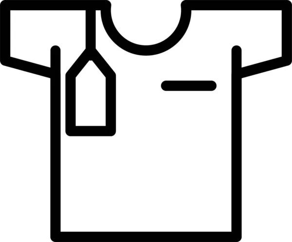 Camisa Ícone Web Ilustração Simples — Vetor de Stock