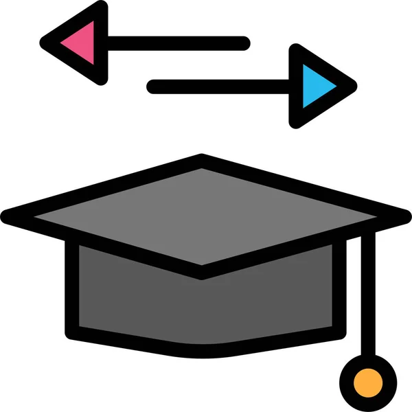 毕业帽 Web图标 — 图库矢量图片