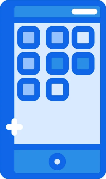 Móvil Icono Web Ilustración Simple — Archivo Imágenes Vectoriales