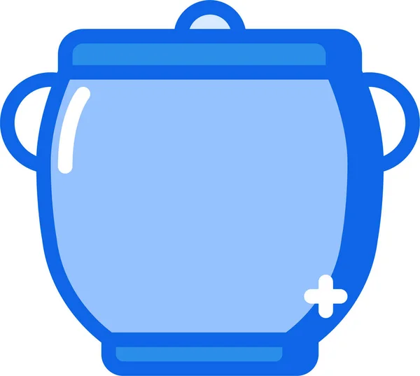Bule Chá Ilustração Simples — Vetor de Stock