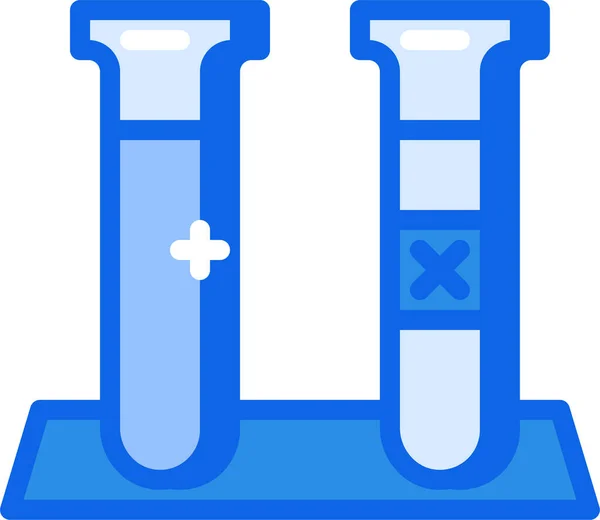 Tubo Ensayo Ilustración Simple — Archivo Imágenes Vectoriales