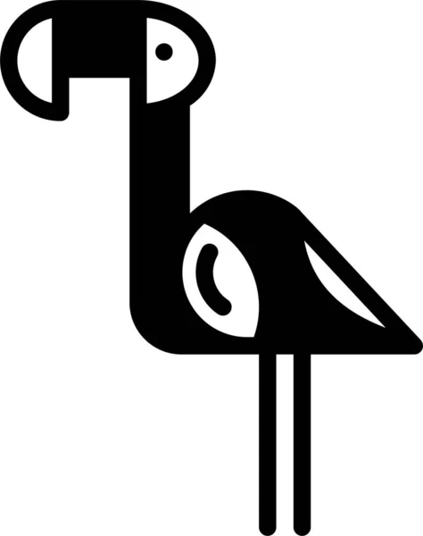 Pájaro Icono Web Ilustración Simple — Vector de stock